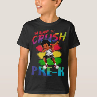Estou pronto para esmagar a camiseta preta de cara