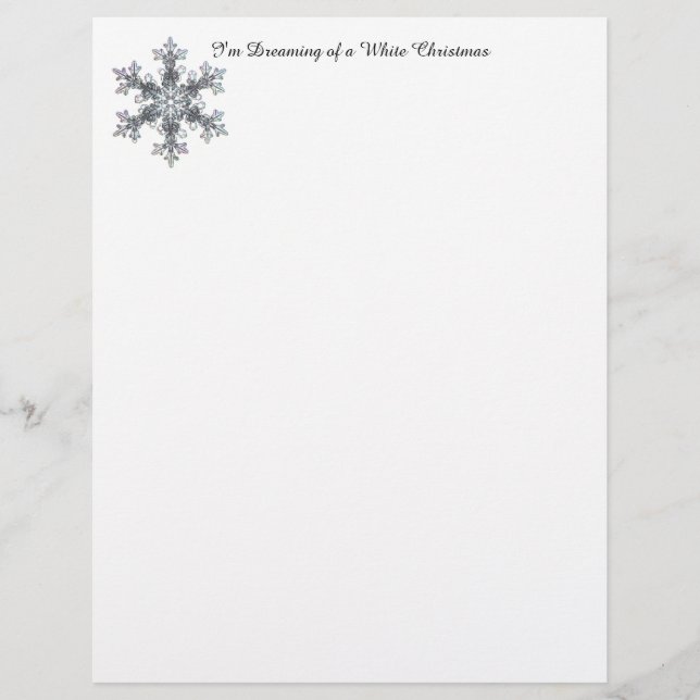 Estou sonhando com um Natal branco - Floco de neve (Frente)