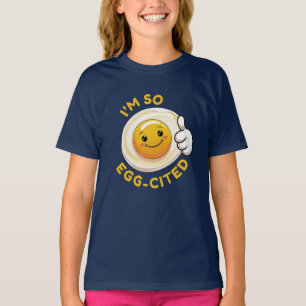 Estou tão excitado com ovos! Camisa engraçada e en