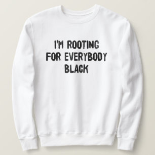 Estou torcendo por todos os camisetas negras
