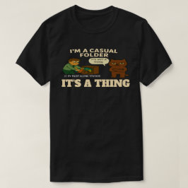 ESTOU UMA CAMISETA GRÁFICA DE PASTA CASAUL