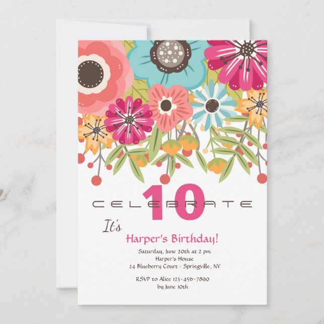 Estouro com convite da cor (Frente)