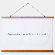 Estrada Menos Viajada Madeira Derrubada Tapeçaria 