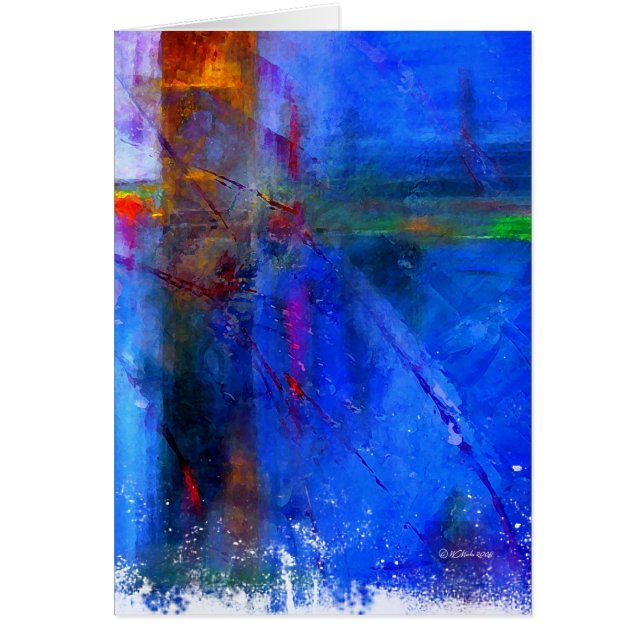 Estradas transversaas - cartão digital abstrato da (Frente)