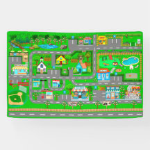 Estradas urbanas para automóveis 2 1/2' x 4'