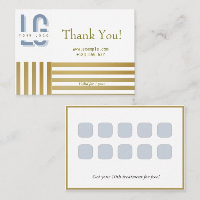 Estratégia de Cartão de Fidelidade para a Retenção (Frente/Verso)