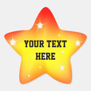 Estrela Adesivo brilhante
