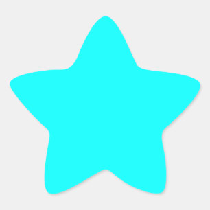 Estrela Adesivo Ciano
