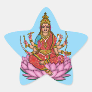 Estrela Adesivo da Deusa Lakshmi