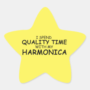 Estrela Adesivo da Harmonica de Tempo de Qualidade