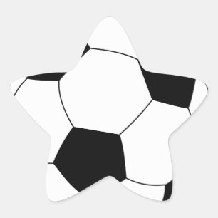 Estrela Adesivo de Bola de Futebol