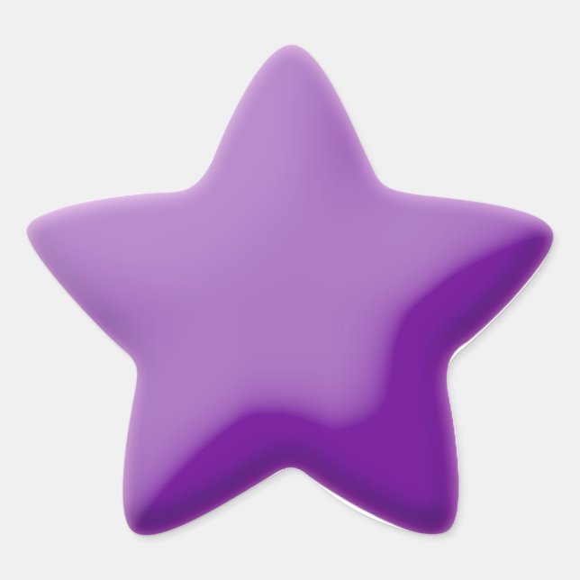 Estrela Adesivo de estilo de Travesseiro roxo (Frente)