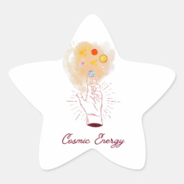 Estrela Adesivo de Mão Cósmica Minimalista - Linha Celesti