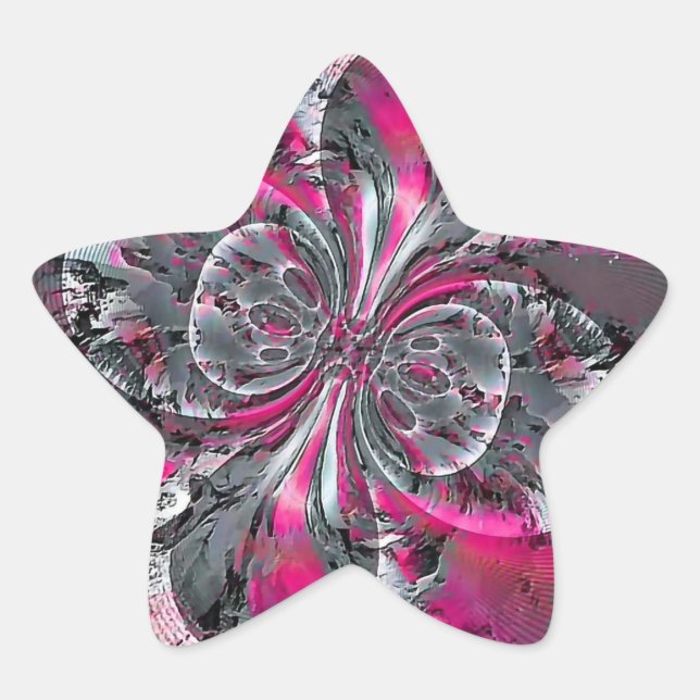 Estrela Adesivo de triângulo de sinais mistos (Frente)