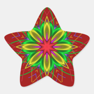 Estrela Adesivo decorativo elegante personalizável em estr