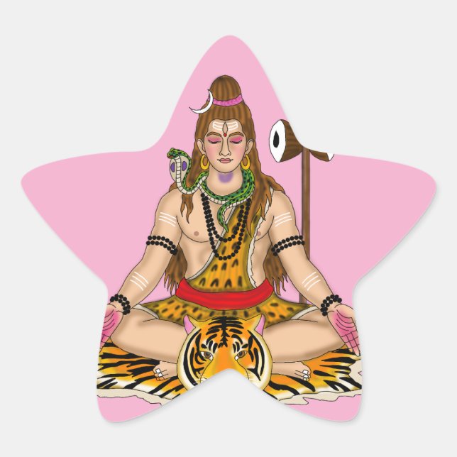 Estrela Adesivo do Senhor Shiva (Frente)