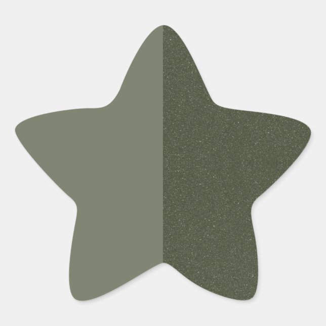 Estrela Adesivo Explosão de Estrelas com Brilho Verde Musg (Frente)
