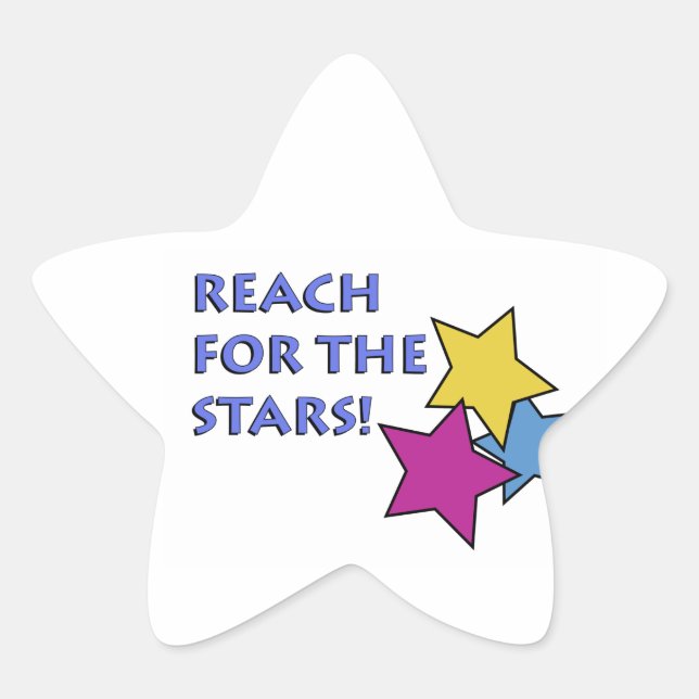 Estrela Alcance o adesivo de estrelas (Frente)