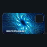 Estrela azul gravada<br><div class="desc">Uma imagem fractal monocromática semelhante a uma intrincada gravação de uma estrela multiarmada, ou multiasa, em metal azul ou plástico. Adicione seu próprio texto.</div>
