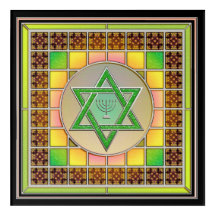 Estrela da Arte acrílica de David Judaism