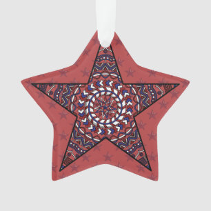 Estrela da Independência Ornamento acrílico