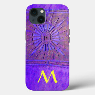 ESTRELA DA MANHÃ, Roxo,Monograma Amarelo Violeta-