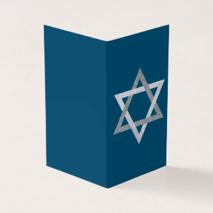 Estrela de David Hanukkah Glitter 25pk Cards