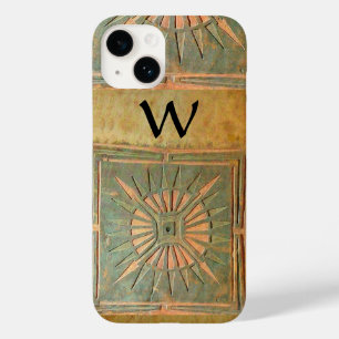 ESTRELA DE MANHÃ,Amarelo,Marrom,Monograma Preto