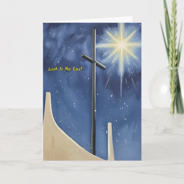 Estrela de Maravilha - Cartão de Natal (Frente)