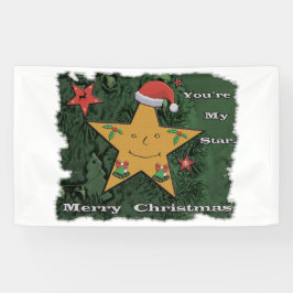 Estrela de pão de Natal feliz