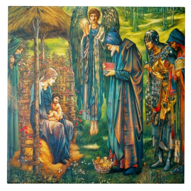 Estrela do azulejo Trivet de Bethlehem ou da caixa (Frente)