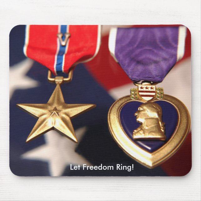 estrela do bronse e mousepad do coração roxo (Frente)