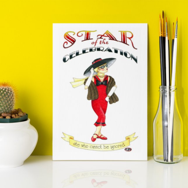 Estrela do cartão de aniversário da celebração (Criador carregado)