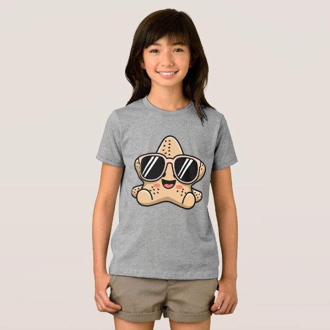 Estrela-do-mar Descolada com Óculos de Sol Vibraçõ (Frente Completa)