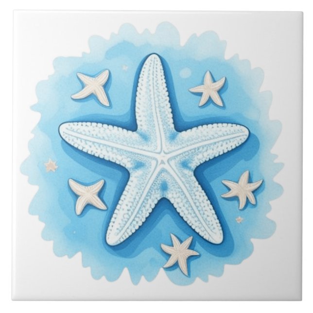 Estrela-do-mar em Azul (Frente)