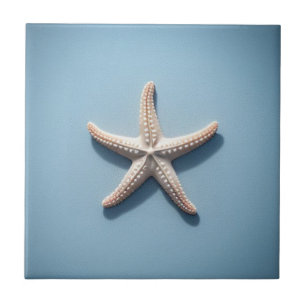 Estrela-do-mar Exótica com Fundo Azul Preto