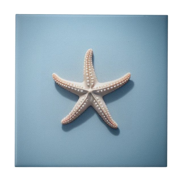 Estrela-do-mar Exótica com Fundo Azul Preto (Frente)