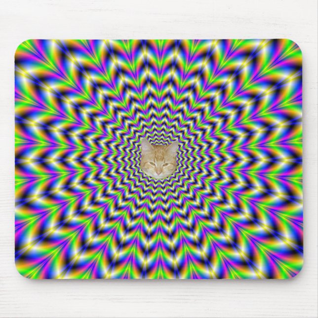 Estrela do Mousepad em azul-rosa amarelo e verde (Frente)