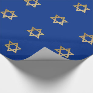 Estrela do papel de embrulhamento de presente de D