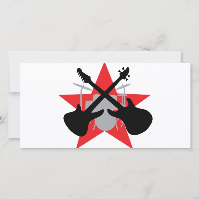 estrela do tambor de guitarra de banda (Frente)