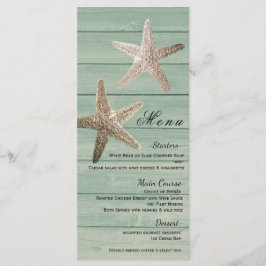 Estrela Dourada & Madeira Carta de Menu de Praia E
