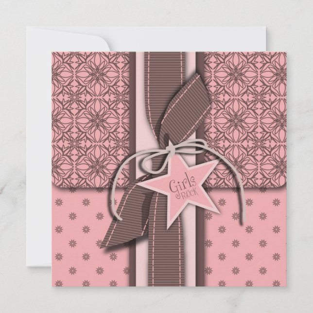 Estrela é a Praça de Convite para Chás de fraldas  (Frente)