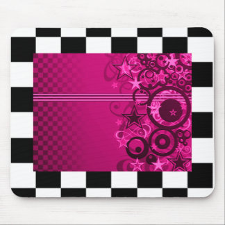 Estrela gráfica Checkered Mousepad