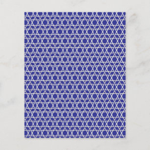 Estrela Judia de David Pattern Scrapbook Paper