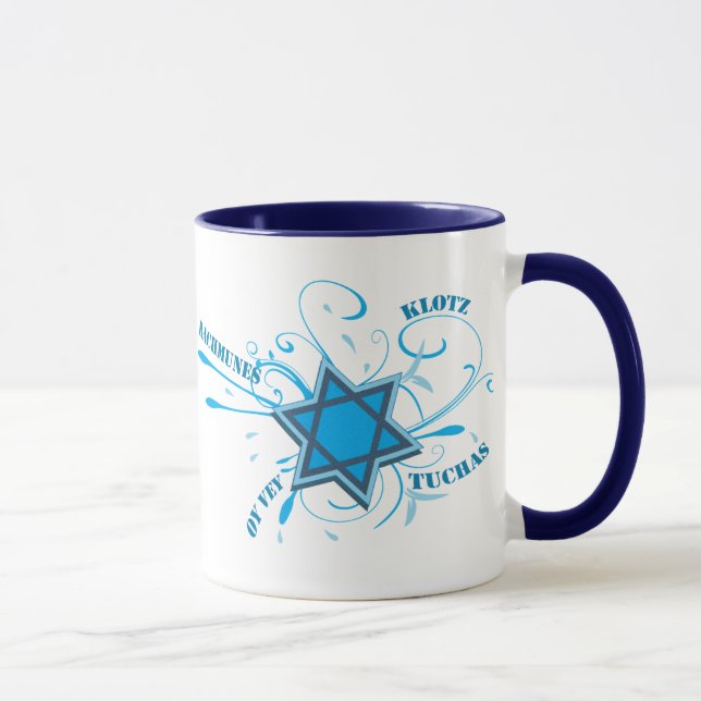Estrela legal de David & caneca do azul das (Direita)