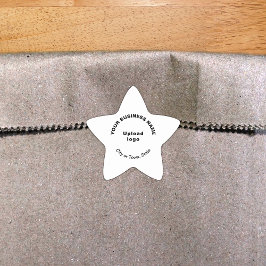 Estrela Marca comercial no adesivo em forma de White Star