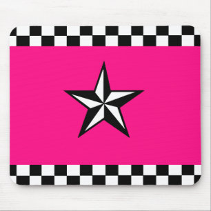 Estrela náutica Checkered Mousepad