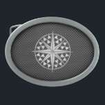 Estrela Náutica Chrome em Fibra de Carbono<br><div class="desc">Um cromo como uma estrela de bússola náutica aplicando design num decor de fundo estilo fibra de carbono preta. Um presente náutico moderno. Use o link "Perguntar a este Designer" para entrar em contato conosco com suas solicitações especiais de design ou para obter assistência com qualquer das suas necessidades de...</div>