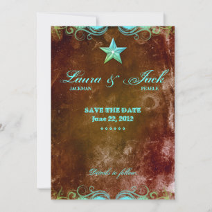 Estrela ocidental de Brown azul do anúncio do