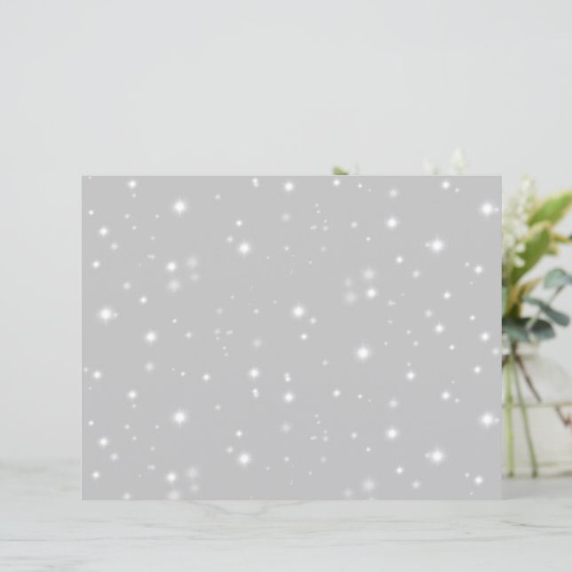 Estrela prateada cintilante (Em pé/Frente)